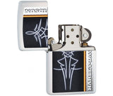 Zippo Harley Davidson Pocket Lighter w/ Tribal Design, White Matte 28978