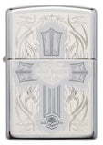 Zippo Harley-Davidson Lasered Cross High Polish Pocket Lighter, 28982
