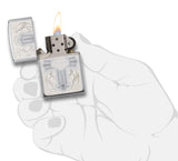 Zippo Harley-Davidson Lasered Cross High Polish Pocket Lighter, 28982
