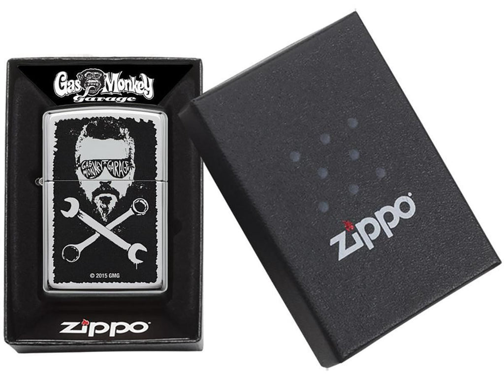 Zippo Gas Monkey Garage Logo 29056 - Free Shipping - Real Guts Outdoor