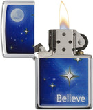Zippo Stars High Polish Chrome 29071
