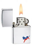 Zippo Democrat Donkey High Polish Chrome 29073