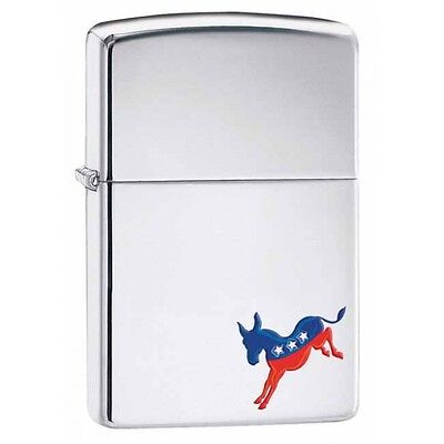 Zippo Democrat Donkey High Polish Chrome 29073