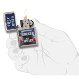 Zippo Americana Trucker Brushed Chrome 29078