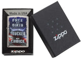 Zippo Americana Trucker Brushed Chrome 29078