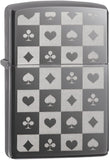 Zippo Cards Suits Black Ice 29082