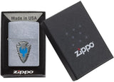 Zippo Arrowhead Emblem Street Chrome 29101