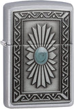 Zippo Southwest Sun Emblem Satin Chrome 29105