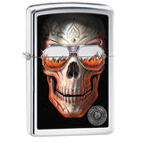 Zippo Anne Stokes Carved Skull with Sunglasses 29108