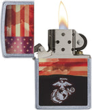 Zippo U.S. Marine Corps. Street Chrome 29123