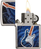 Zippo Fender Guitar Brushed Chrome 29128
