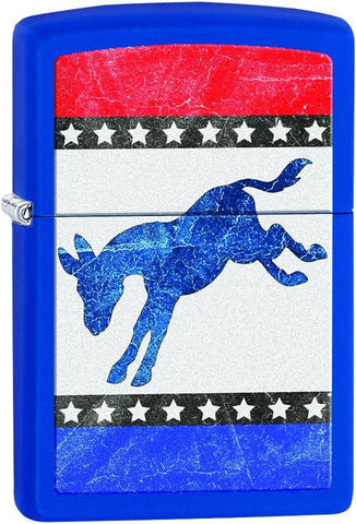Zippo Democratic Donkey Royal Blue Matte 29166