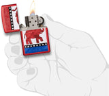 Zippo Republican Elephant Red Matte 29167