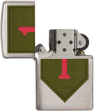 Zippo U.S. Army 1st Infantry Brushed Chrome 29182