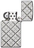Zippo Slim Argyle Deep Carve 29186