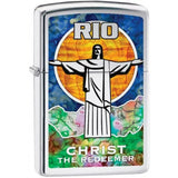 Zippo Christ The Redeemer High Polish Chrome Pocket Lighter 29256