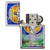 Zippo Christ The Redeemer High Polish Chrome Pocket Lighter 29256