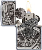 Zippo Harley-Davidson Motor Flag Emblem Street Chrome 29266