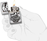 Zippo Harley Davidson Skull High Polish Chrome 29281