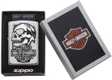 Zippo Harley Davidson Skull High Polish Chrome 29281