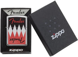 Zippo Fender Argyle Design High Polish Chrome 29309