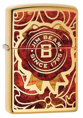 Zippo Jim Beam Since 1795 High Polish Brass 29319