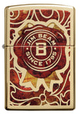 Zippo Jim Beam Since 1795 High Polish Brass 29319