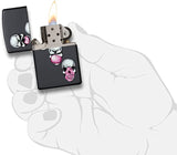 Zippo Skull Bubble Gum Black Matte 29398