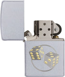 Zippo Dice Satin Chrome 29412