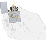 Zippo Dice Satin Chrome 29412