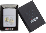 Zippo Dice Satin Chrome 29412