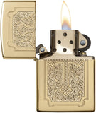 Zippo Armor Eccentric Cross High Polish Brass 29436