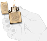Zippo Armor Eccentric Cross High Polish Brass 29436