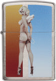 Zippo Olivia De Berardinis Brushed Chrome Pocket Lighter 29475