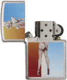 Zippo Olivia De Berardinis Brushed Chrome Pocket Lighter 29475