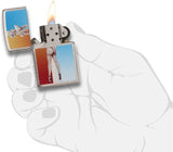 Zippo Olivia De Berardinis Brushed Chrome Pocket Lighter 29475