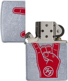 Zippo Foo Fighters Street Chrome Pocket Lighter 29476