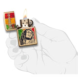 Zippo Bob Marley Reggae Vibes High Polish Brass 29490