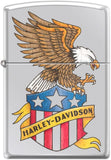 Zippo Harley-Davidson Eagle w/ Shield High Polish Chrome 29505