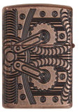 Zippo Gears Armor Antigue Copper Multicut 29523