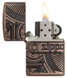 Zippo Gears Armor Antigue Copper Multicut 29523