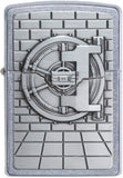 Zippo Safe with Gold Cash Surprise Emblem Street Chrome 29555