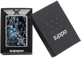 Zippo Moon Shine Blue Camo Pocket Lighter 29592