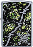 Zippo Moon Shine green Camo Pocket Lighter 29593