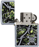 Zippo Moon Shine green Camo Pocket Lighter 29593