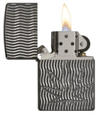 Zippo black Ice Leaf Pocket Lighter 29612