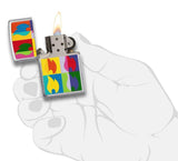 Zippo Abstract Flame Design Pocket Lighter 29623