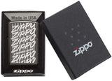 Zippo Script black Ice Pocket Lighter 29631