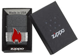 Zippo Red Vintage Wrap Red Flame 29663