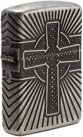 Zippo Armor Celtic Cross Design 29667